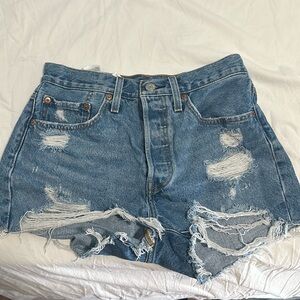 501 high waisted shorts